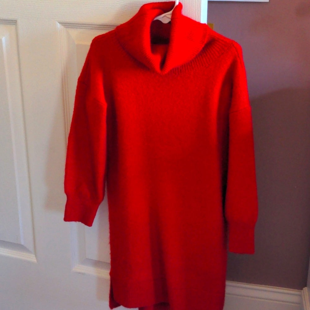 Red Sweater Dress